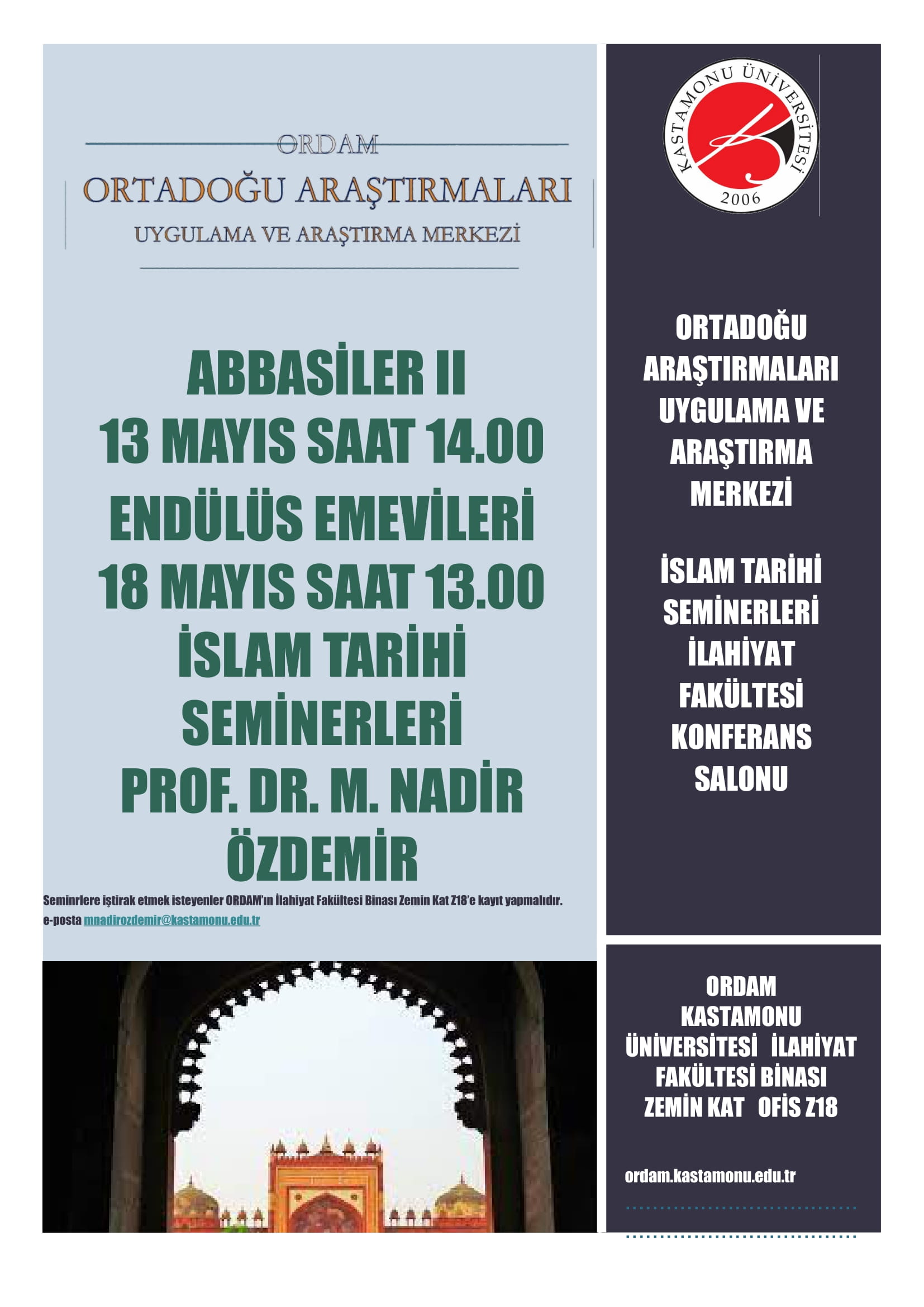 İSLAM TARİHİ SEMİNERLERİ